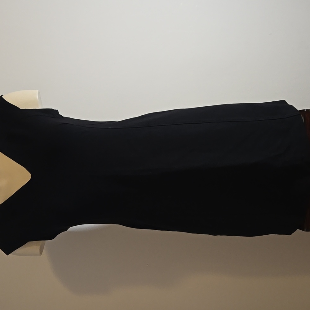Chic Black V-Neck Mini Dress MADE IN CANADA